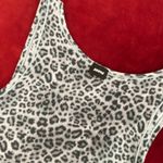 SKIMS  cotton rib tank in snow leopard print size L Photo 5