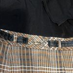 Robbie Bee  Black and Tan Plaid Midi Dress Photo 8