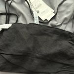 ZARA  Open Back Black Linen Top Photo 1
