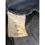 New York & Company Denim Shirt Long Sleeve Button Down Pockets Blue M Size M Photo 3