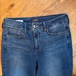 NYDJ Sheri Ankle Jeans Dark Wash Lift Tuck Raw Hem Size 8 Photo 2