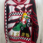 Jolly Sweaters Ugly Christmas Sweater Size S Holiday Party Tacky Santa Quirky Green Photo 0