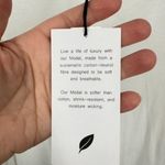 T Tahari  White Eyelet Flutter Sleeve Classic Summer‎ Tee Modal Feminine NWT Photo 4