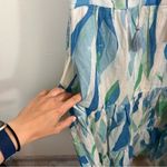 Elan  Women’s Blue Green Ruffle Midi Dress Small NWT Photo 6