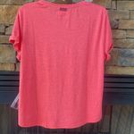 Revolve Purnell XL nwt coral pink red roll sleeve tee shirt crew neck soft Photo 3
