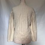 Vitg 80s Pointelle Knit Cardigan Women Sz S Cottagecore Coquette Wintuk Scallop Photo 4