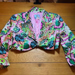Marciano  cropped studded floral blazer 2 Photo 0