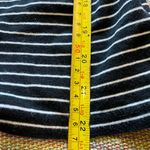 Jones New York Black and White Striped Cardigan Collared V-Neck Long Sleeve SZ S Photo 7