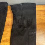 Marc Fisher  Black Suede Over The Knee Boots Size 5 Heel Size Zip Photo 3