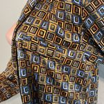 Neiman Marcus  INTIMO Sleep Dress 100% Silk Medium square pattern Long Gown #81 Photo 7