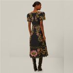 Farm Rio Black Ravenala Short Sleeve Maxi Dress XS Photo 10