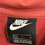 Nike Sportswear Essential Women's size Large Funnel-Neck Pullover Red Hoodie Photo 3