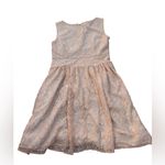 Loft Ann Taylor  elegant‎ lace overlay dress cream size 8 Photo 8