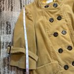 Anthropologie  Mustard Double-Breasted Pea has no tag , this has the measurements Photo 7