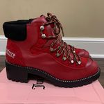 Juicy Couture Red & Black Indulgence Hiker Boots 9 Photo 9