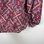Laundry by Shelli Segal  Womens Geometric‎ Blouse Sz XL Long Sleeve V-Neck Office Photo 1