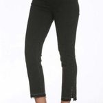Driftwood Amelia High Rise Straight Crop Black Studded Raw Hem Jeans Photo 0