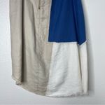 Holding Horses Anthropologie Size 8  Midi Skirt Patchwork Blue Asymmetrical Hem Photo 7