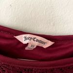 Juicy Couture red lace long sleeved shirt classic semi formal top floral Photo 2