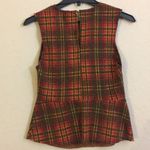 ZARA Plaid peplum Sleeveless Top- Photo 3