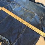 Muse Looks Denim Jean Jacket womens XS dark wash trucker distressed Blue Photo 5