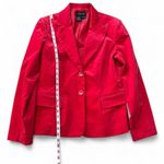 Vintage Red Velvet Blazer Size 10 Photo 7