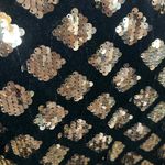 In'Voland Sequin 20W Gold And Black V Neck Sparkly Cocktail Dress Photo 5