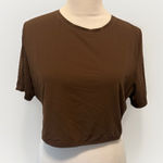SKIMS  Cropped T-Shirt 4X Fit Everyone‎ COCOA AP-TSH-0656 NWT Stretch Photo 0