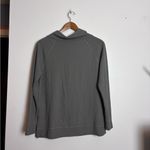 Talbots  Gray Cozy Waffle Knit Cowl Neck Long Sleeve Top Photo 6