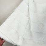 BHLDN  Shawl Jacket Wrap Womens Small White Faux Fur Photo 7