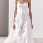 ZARA  dress maxi poplin ruffle flowy white  boho summer vacation Photo 19