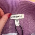 Another Girl Wavy Knit Purple Flare Pants Photo 3