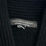 Saks fifth avenue cashmere long cardigan sweater black Size L Photo 4