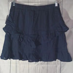 Time & Tru navy blue 100% Cotton skirt NWT Size M Photo 5