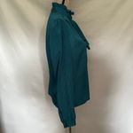 Jonathan Martin Vtg 80s  Ruffle Neck Womens Top Sz 11/12 Coquette Secretary Retro Photo 4