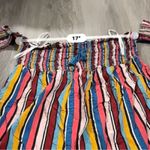 Guess Bright Multicolor Striped High Rise Tie Waist ShortsSize XL Photo 7