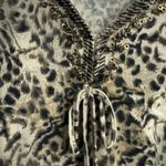 Dana Buchman Leopard Animal Print Merino Wool Sequins Trendy Sweater XL Photo 12