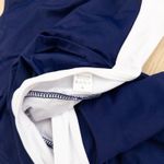 Womens Swim Set Size‎ L Navy White Stripe Skirt Preppy Sporty Coastal Athletic Blue Size L Photo 3