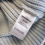 Kerri Rosenthal Light Blue Heart Embroidered Sweater Cotton Cashmere Large Photo 4