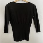 Cool Attitudes 3/4 sleeve cotton rayon nylon sweater v Photo 6