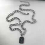 Good Luck Pendant Necklace for Men Women Streetwear Punk Hip Hop Unisex Style Silver Photo 4