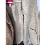 Xhilaration Vintage Xhiliration Women tan long leather faux sheep lining jacket size medium Photo 3