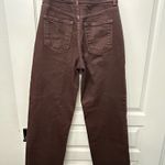 Just Black Denim Brown Denim High Rise Jeans with Front Pockets  Photo 3
