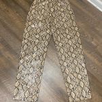 ZARA  VEGAN LEATHER PANTS WITH SNAKE SKIN PATTERN Photo 14