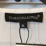 Club Z Kimono Coverup Metallc Stripes Cinched Tie Size XL Photo 3