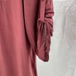 Andree by Unit  rayon embroidered tunic lightweight maroon boho casual earthtones Photo 3