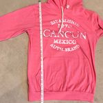 Caribbean Pink Cancun Mexico Women's Hoodie Size M Photo 5