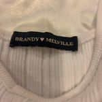 Brandy Melville White Ribbed Shirt Photo 2