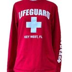 Lifeguard  Key West Florida Red Long Sleeve Shirt Photo 0