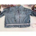 Soft Surroundings  Blue Casual Drawstring Hoodie Dress‎ Size Small Photo 6
